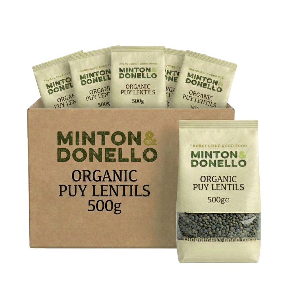 Minton & Donello Organic Puy Lentils 6 x 500g | Multi