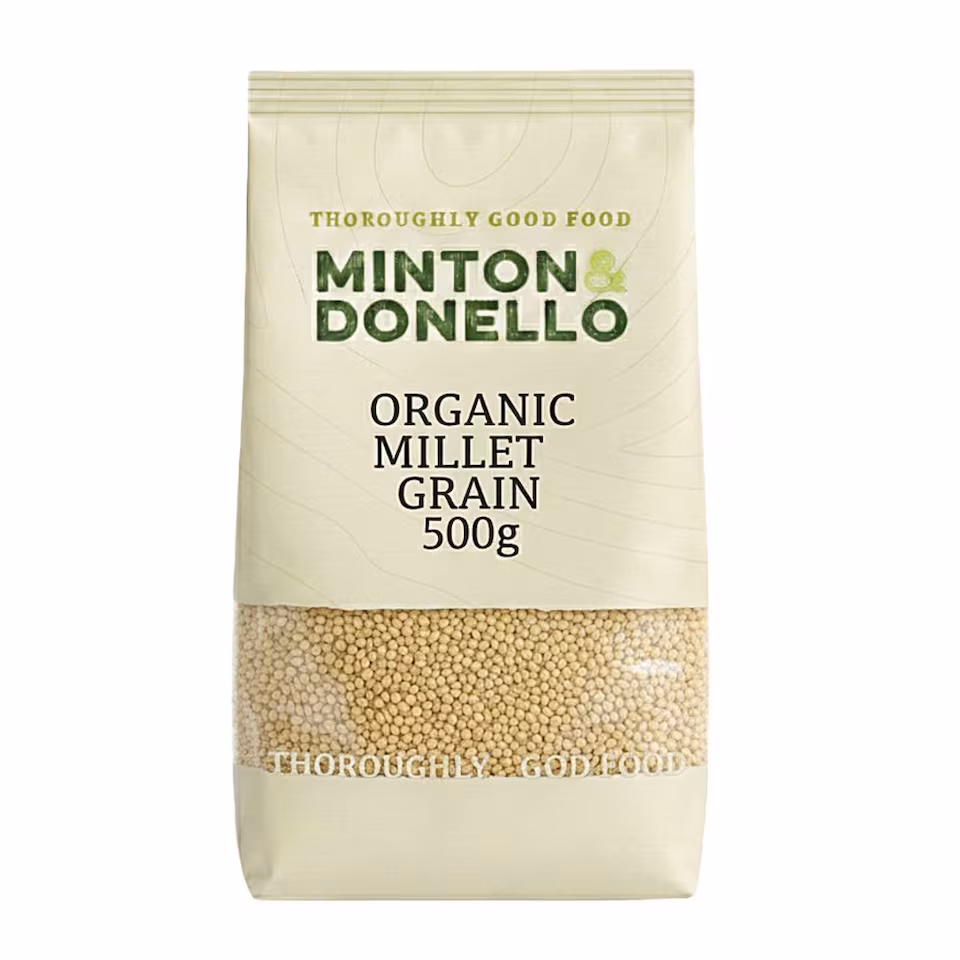 Minton & Donello Organic Hulled Millet Grain 6 x 500g