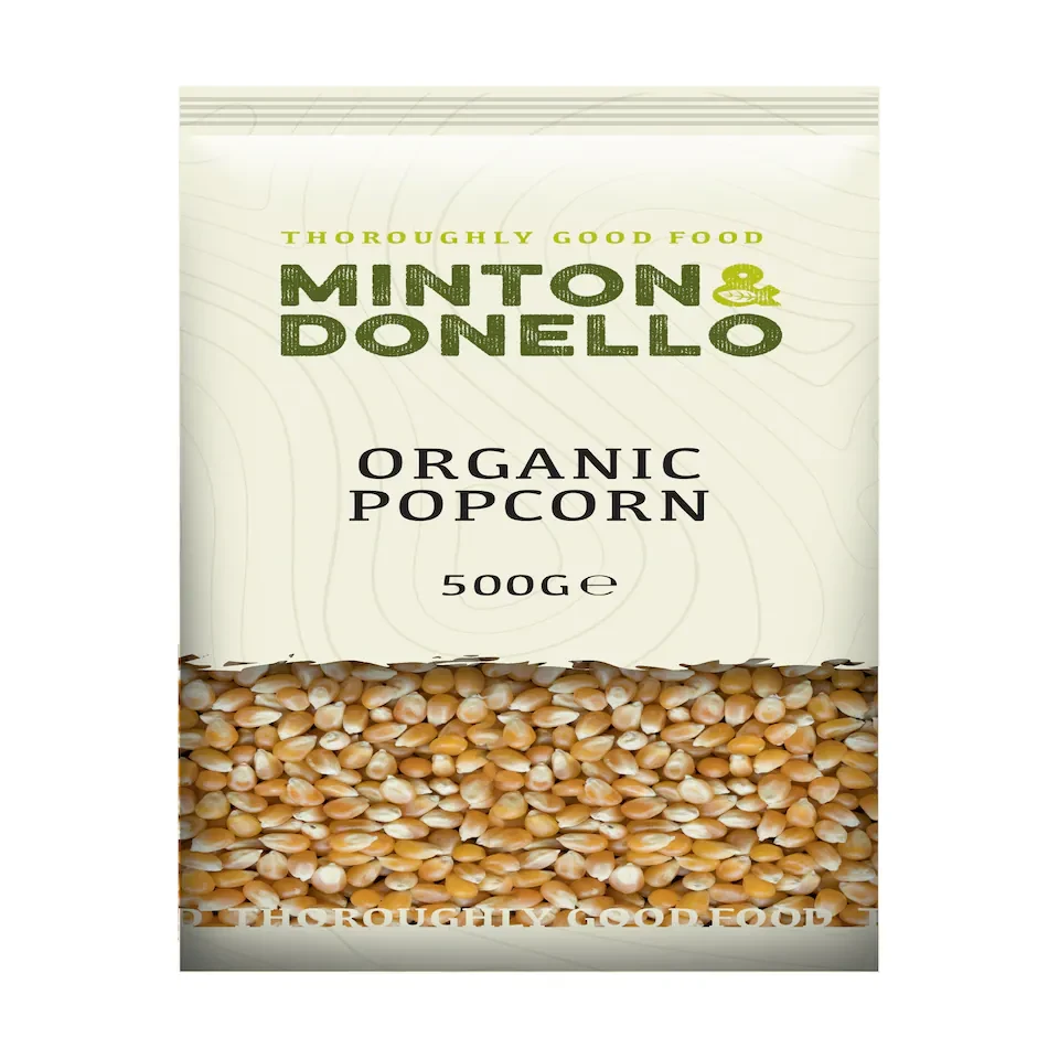 Minton & Donello Organic Popcorn 6 x 500g | Multi