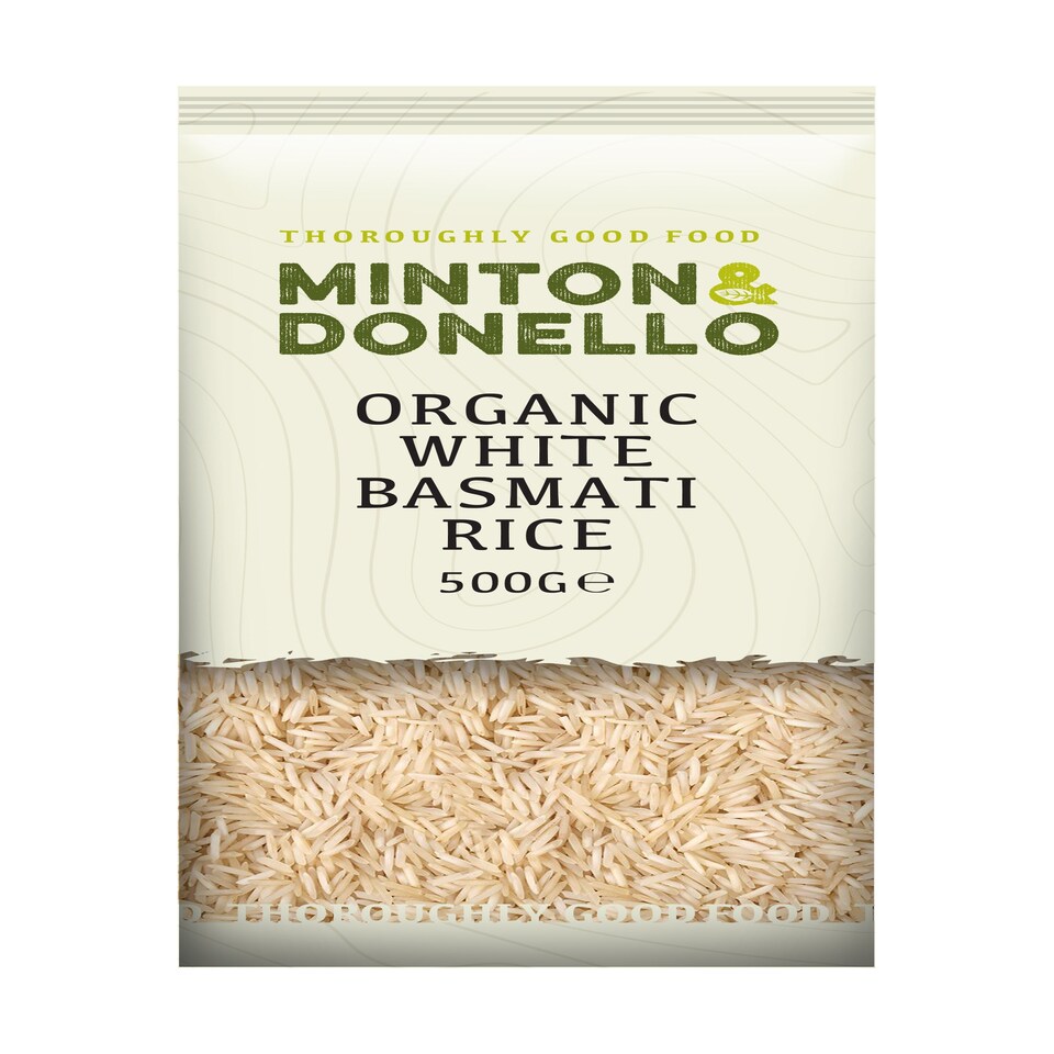 Minton & Donello Organic White Basmati Rice 6 x 500g | Multi