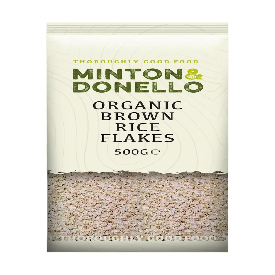 Minton & Donello Organic Brown Rice Flakes 6 x 500g