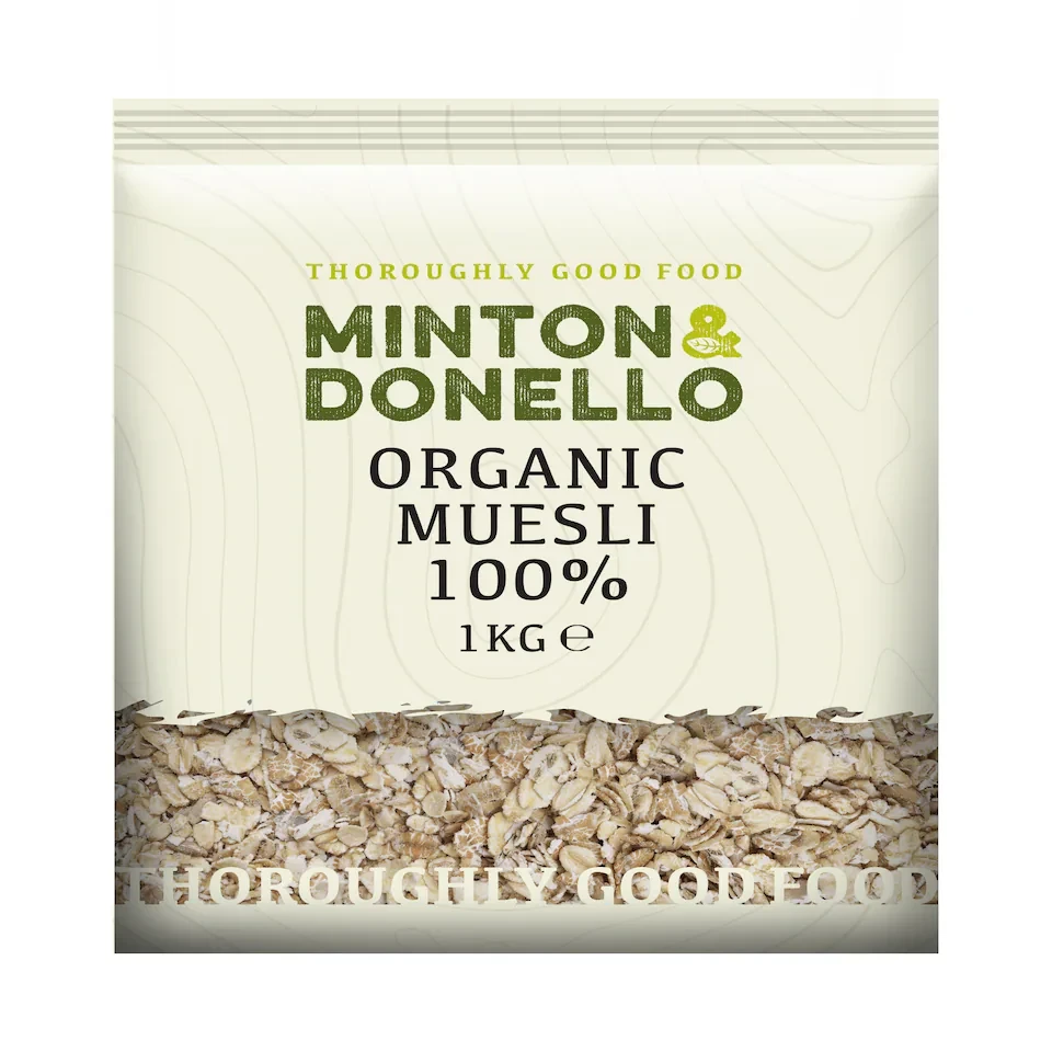 Minton & Donello Organic Muesli 6 x 1Kg