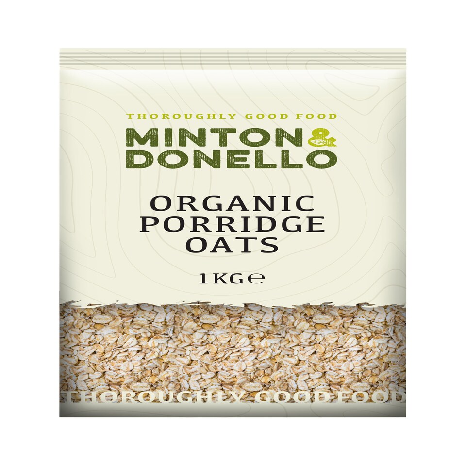 Minton & Donello Organic Porridge Oats 6 x 1Kg