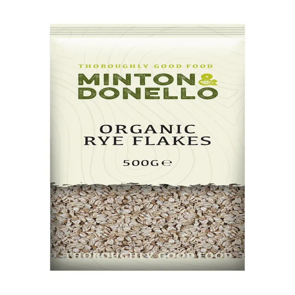 Minton & Donello Organic Rye Flakes 6 x 500g | Multi