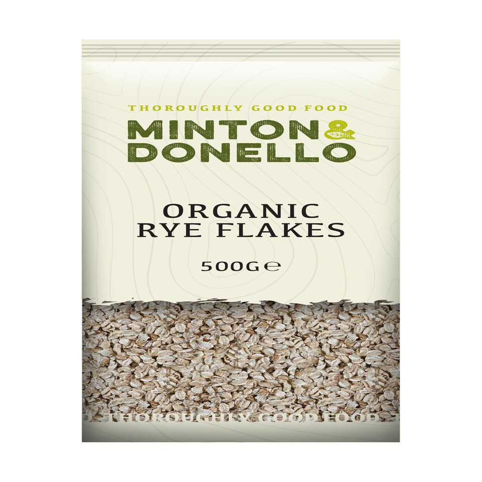 Minton & Donello Organic Rye Flakes 6 x 500g | Multi