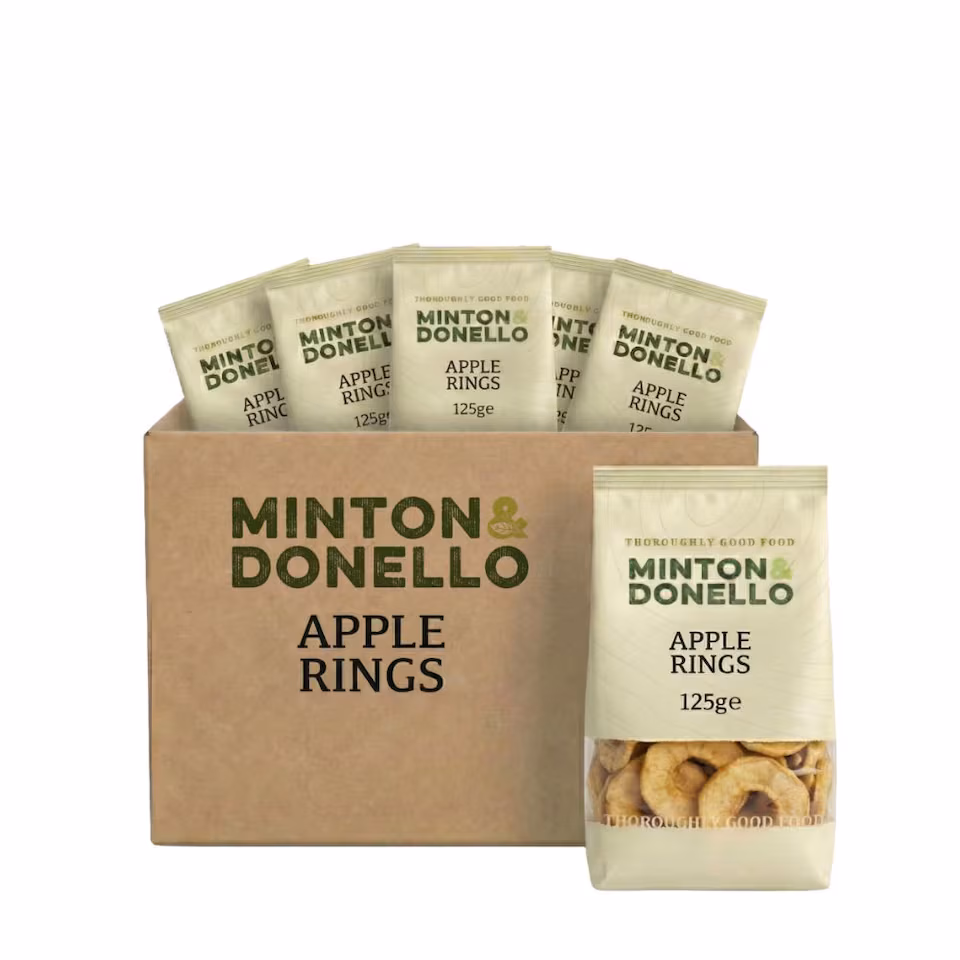 Minton & Donello Apple Rings 6 x 125g | Multi