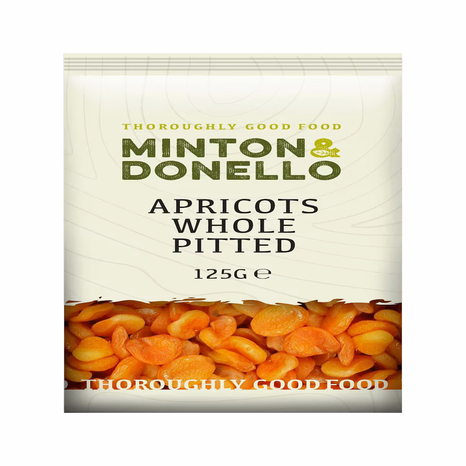 Minton & Donello Pitted Whole Apricots 6 x 125g | Multi