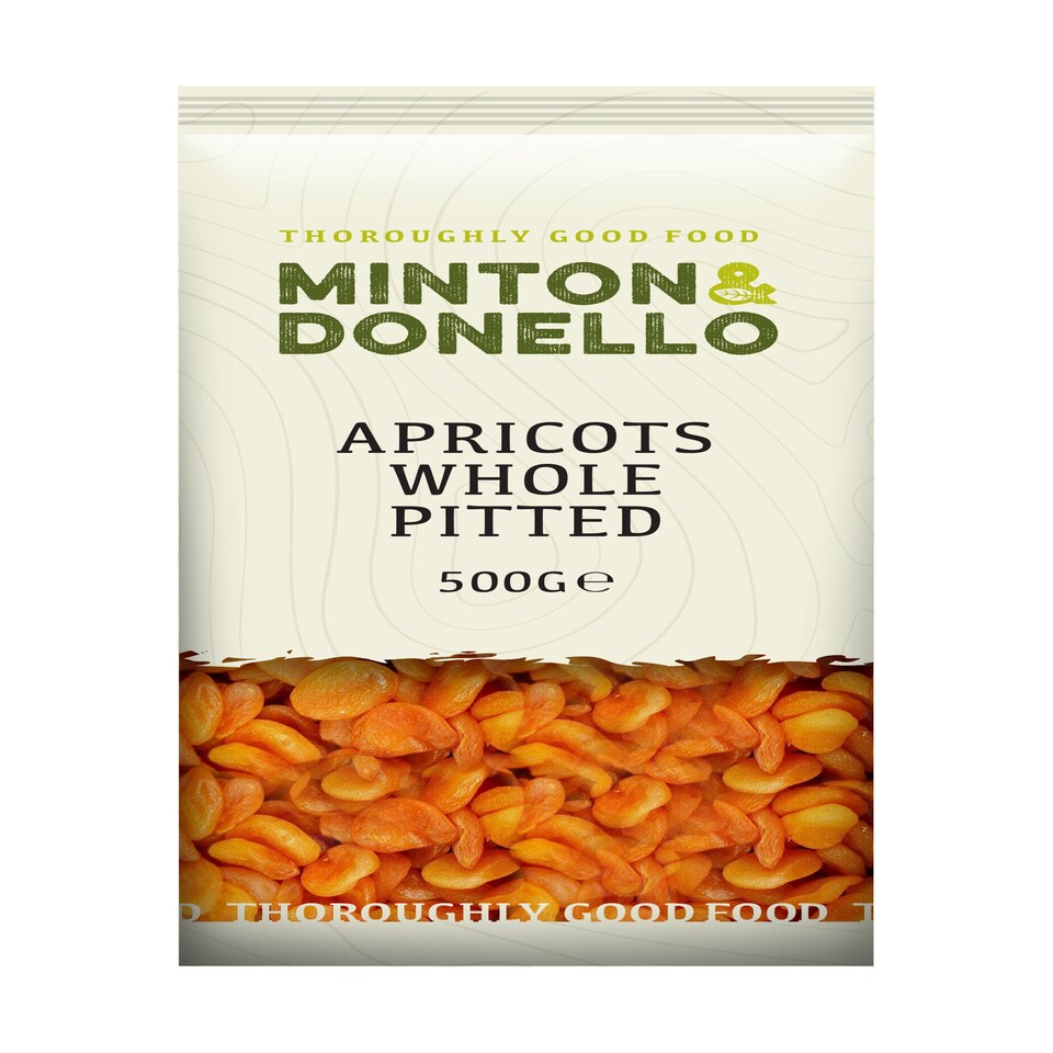 Minton & Donello Whole Pitted Apricots 6 x 500g