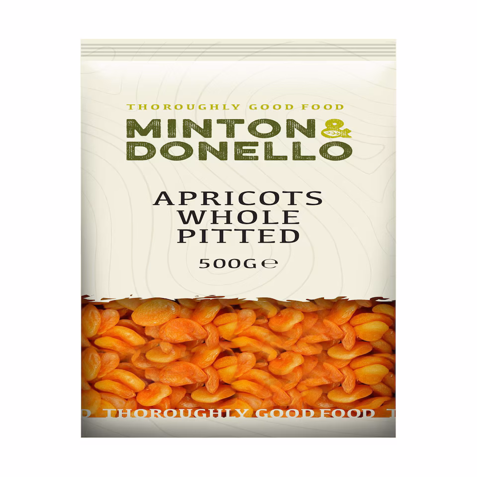 Minton & Donello Whole Pitted Apricots 6 x 500g
