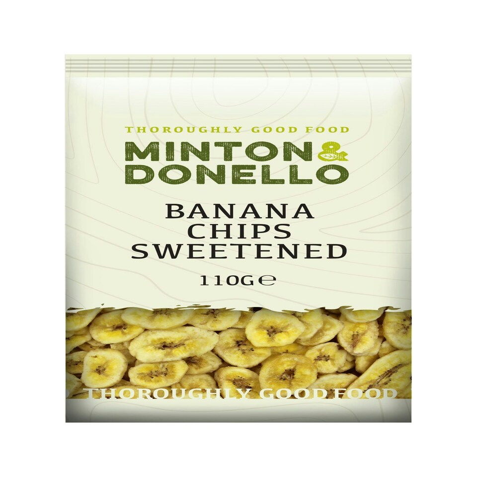 Minton & Donello Sweetened Banana Chips 6 x 110g | Multi