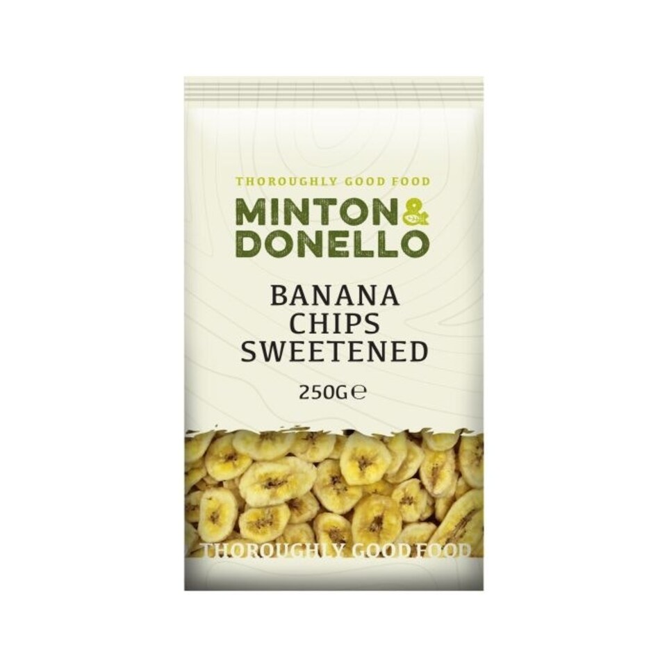 Minton & Donello Sweetened Banana Chips 6 x 250g | Multi