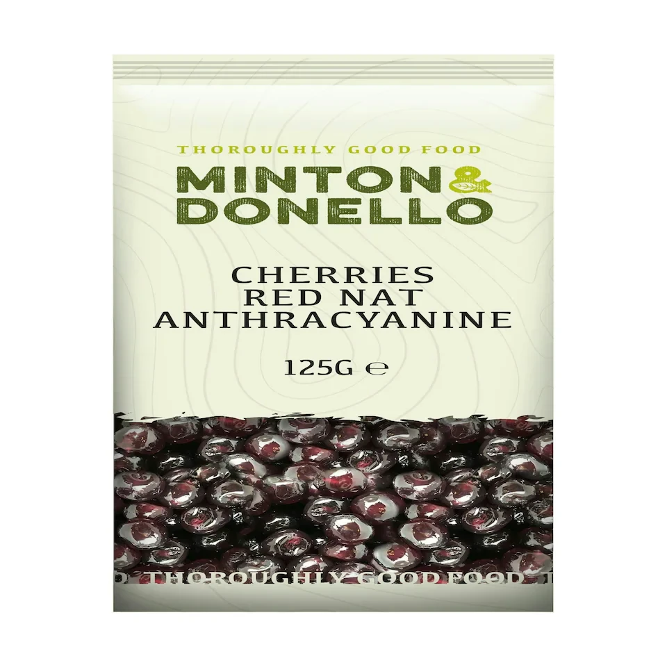 Minton & Donello Red Natural Anthocyanin Cherries 6 x 125g | Multi