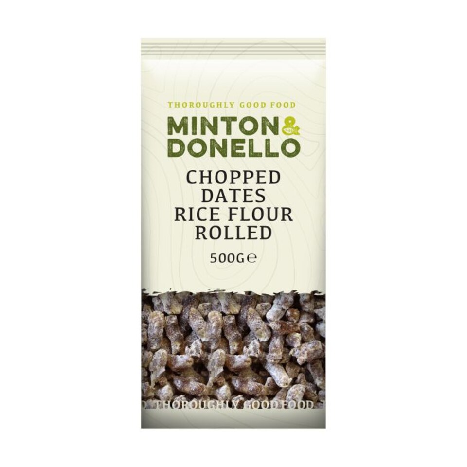 Minton & Donello Rice Flour Rolled Chopped Dates 6 x 500g | Multi