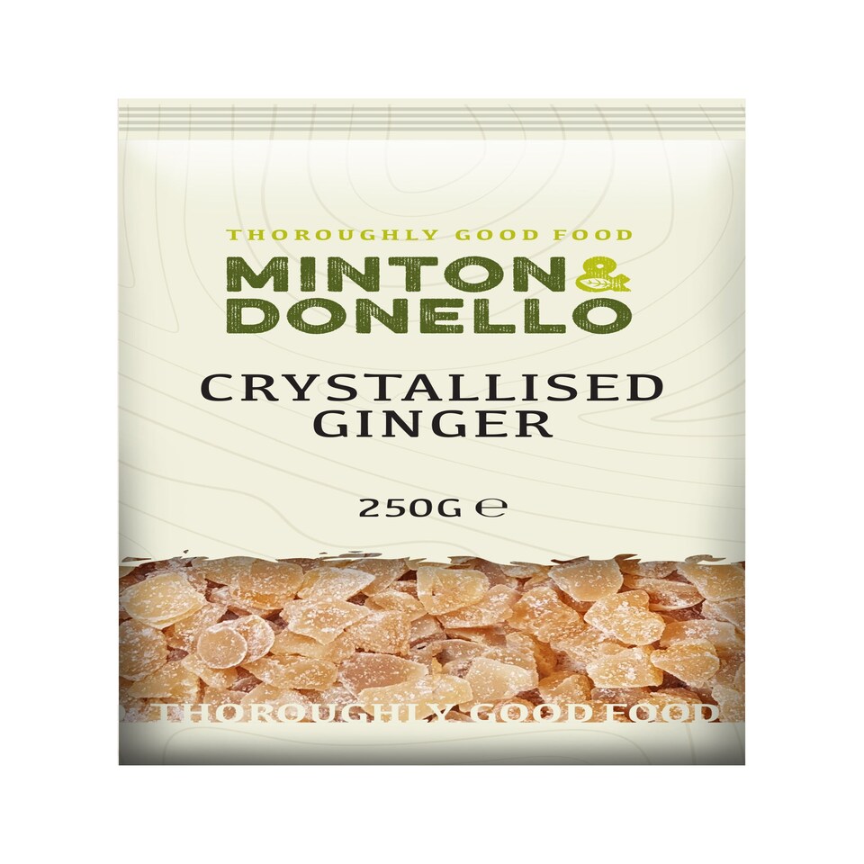 Minton & Donello Diced Crystallised Ginger 6 x 250g