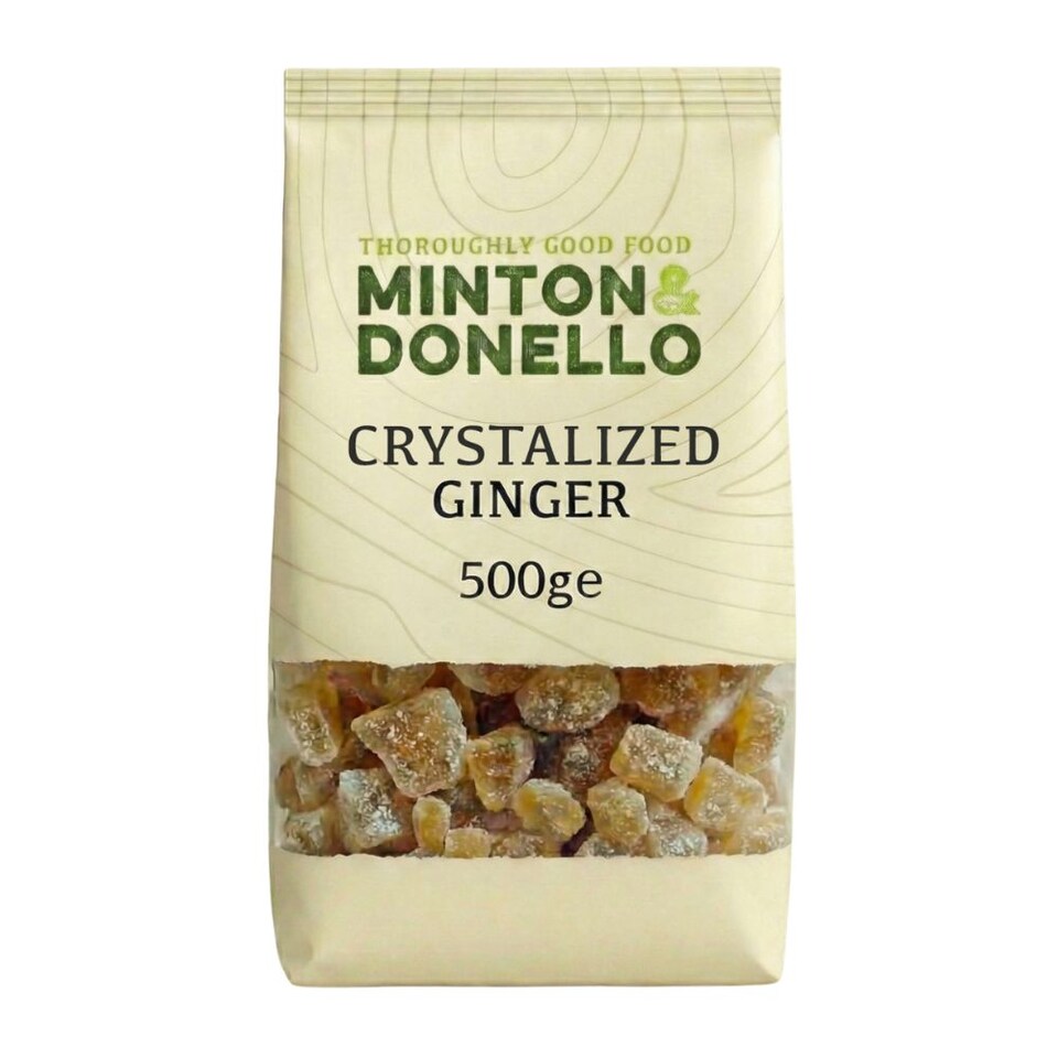 Minton & Donello Diced Crystallised Ginger 6 x 500g