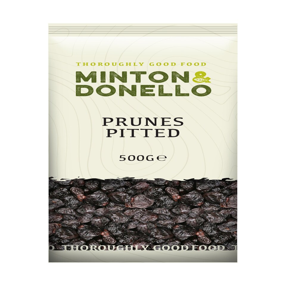 Minton & Donello Pitted Prunes 6 x 500g