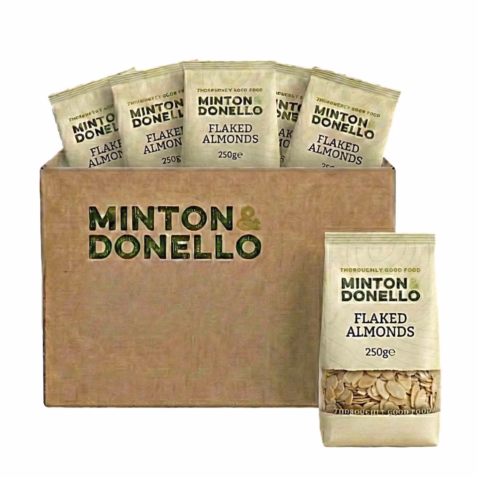 Minton & Donello Flaked Almonds 6 x 250g