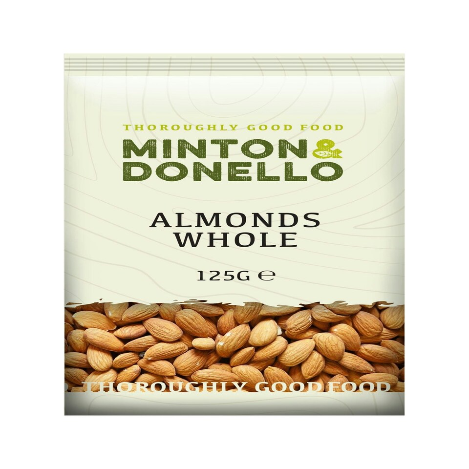 Minton & Donello Whole Almonds 6 x 125g