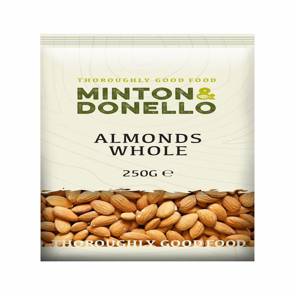 Minton & Donello Whole Almonds 6 x 250g