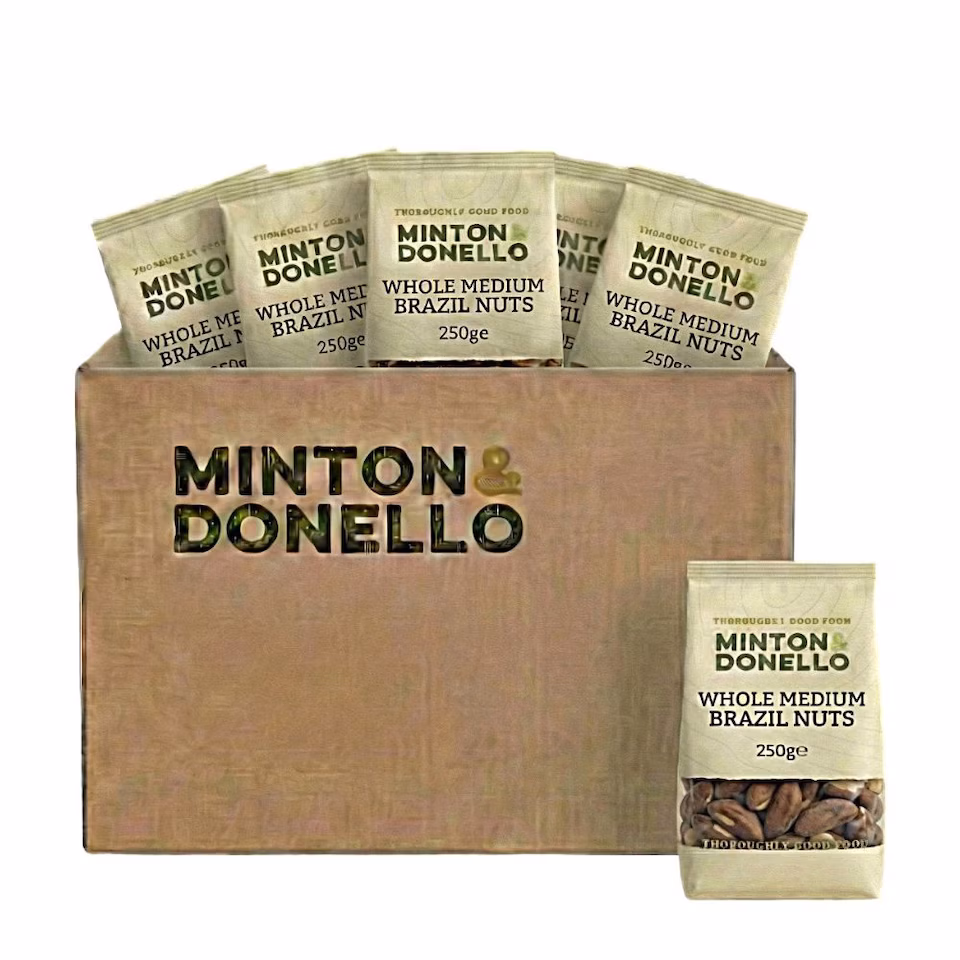 Minton & Donello Whole Medium Brazil Nuts 6 x 250g