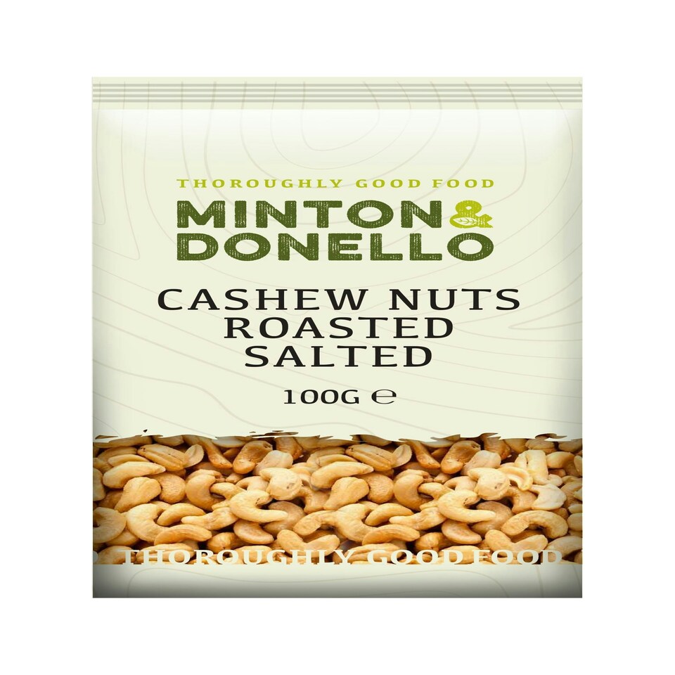 Minton & Donello Roasted & Salted Cashew Nuts 6 x 100g