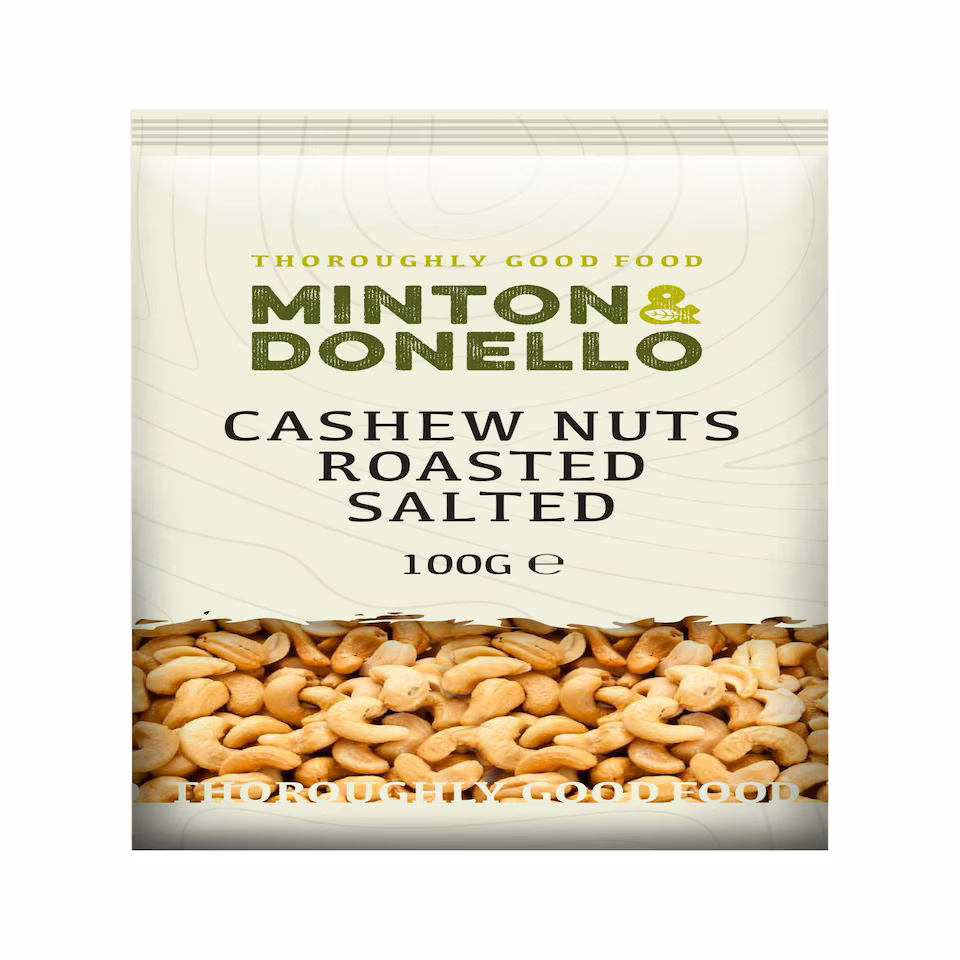 Minton & Donello Roasted & Salted Cashew Nuts 6 x 100g