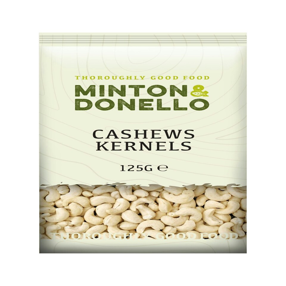 Minton & Donello Cashews Kernels 6 x 125g