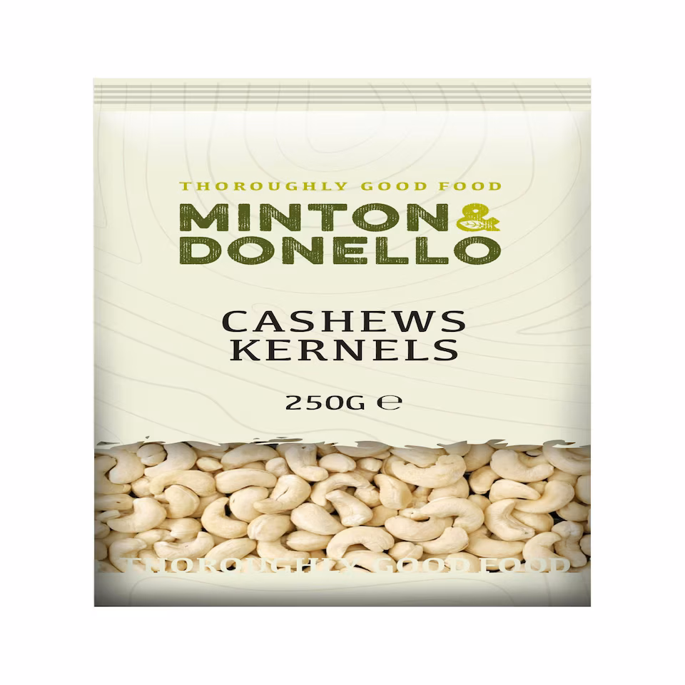 Minton & Donello Cashew Kernels 6 x 250g