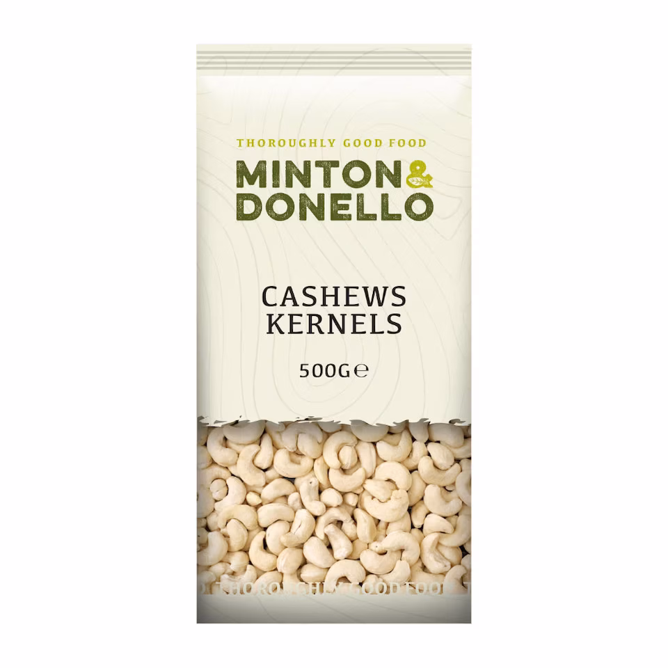 Minton & Donello Cashew Kernels 6 x 500g