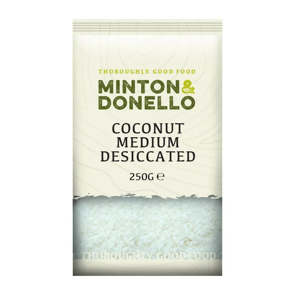 Minton & Donello Medium Desiccated Coconut 6 x 250g
