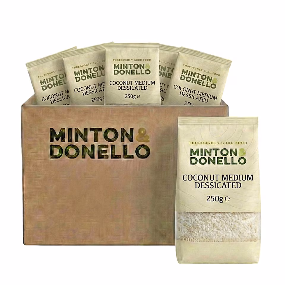 Minton & Donello Medium Desiccated Coconut 6 x 250g