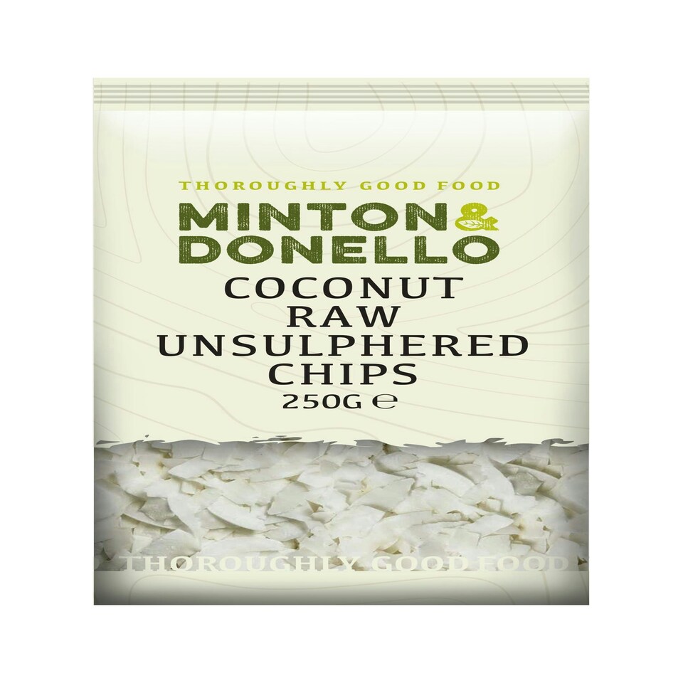 Minton & Donello Raw Unsulphured Coconut Chips 6 x 250g | Multi