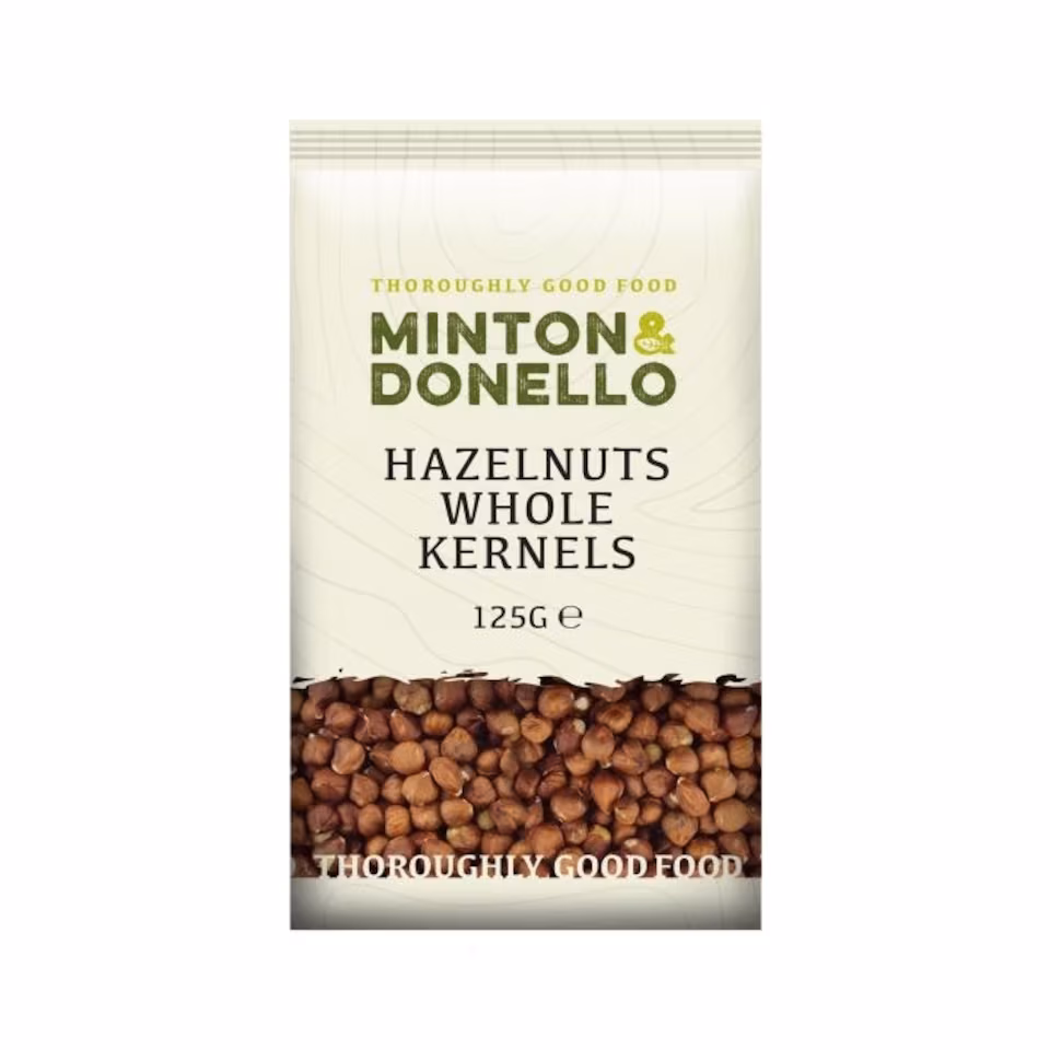 Minton & Donello Whole Hazelnut Kernels 6 x 125g