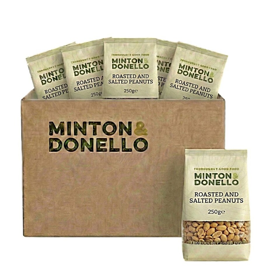 Minton & Donello Roasted and Salted Peanuts 6 x 250g