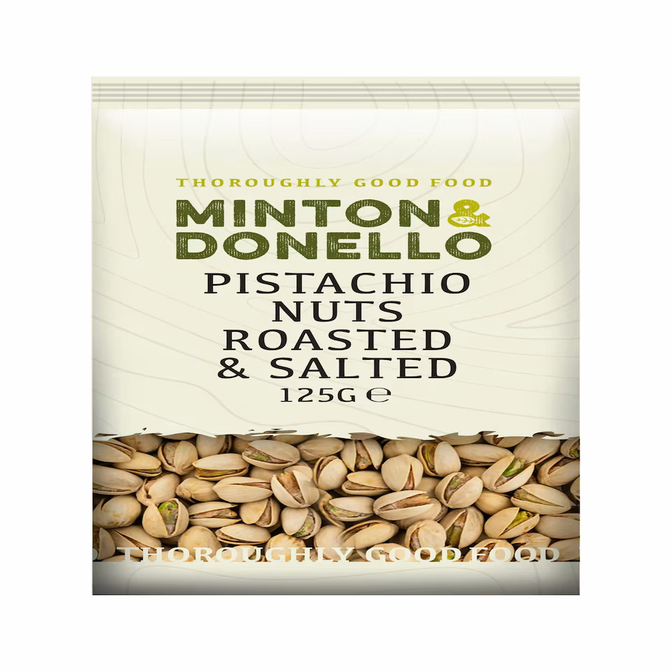 Minton & Donello Roasted & Salted Pistachio Nuts 6 x 125g