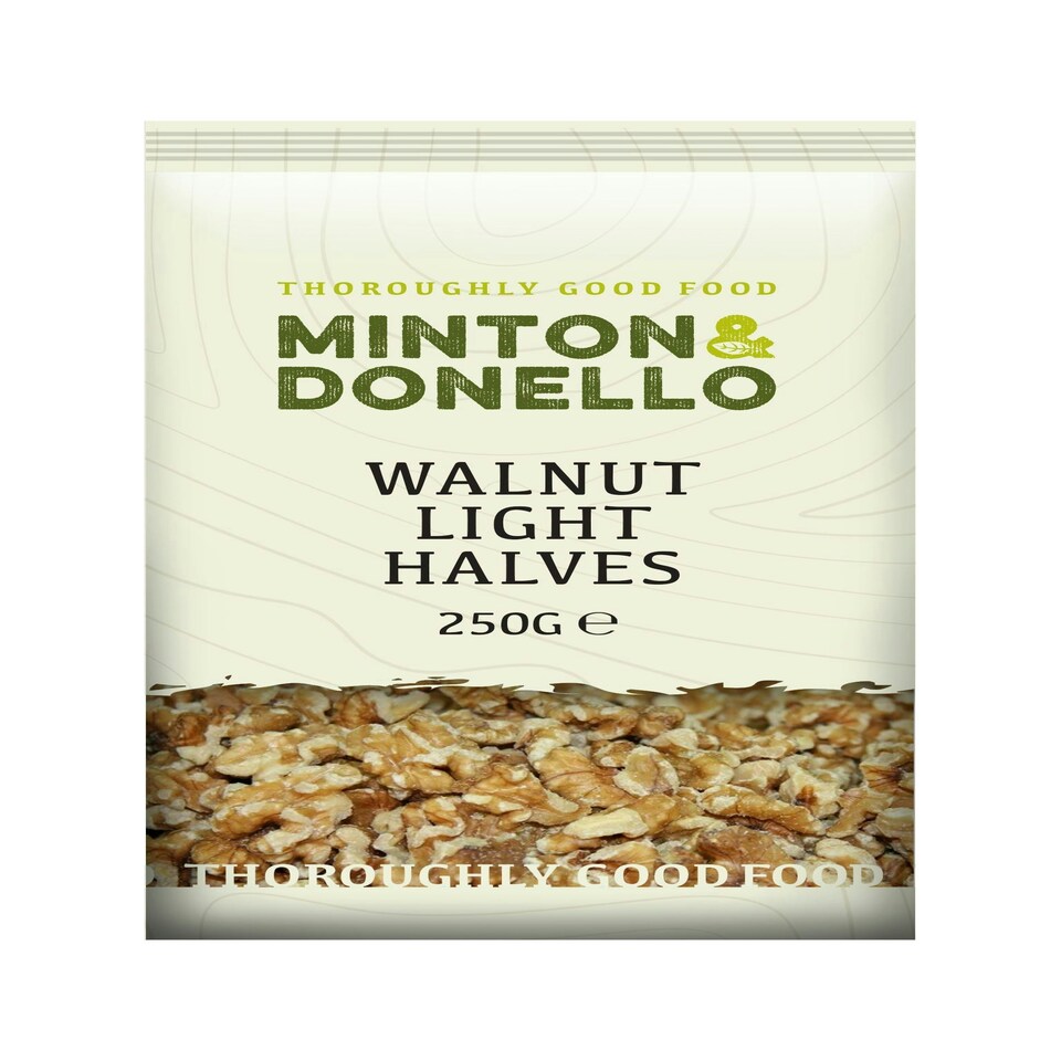 Minton & Donello Light Walnut Halves 6 x 250g