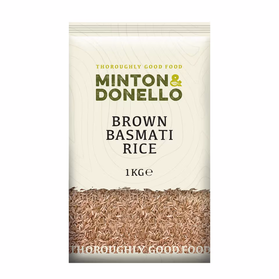 Minton & Donello Brown Basmati Rice 6 x 1Kg