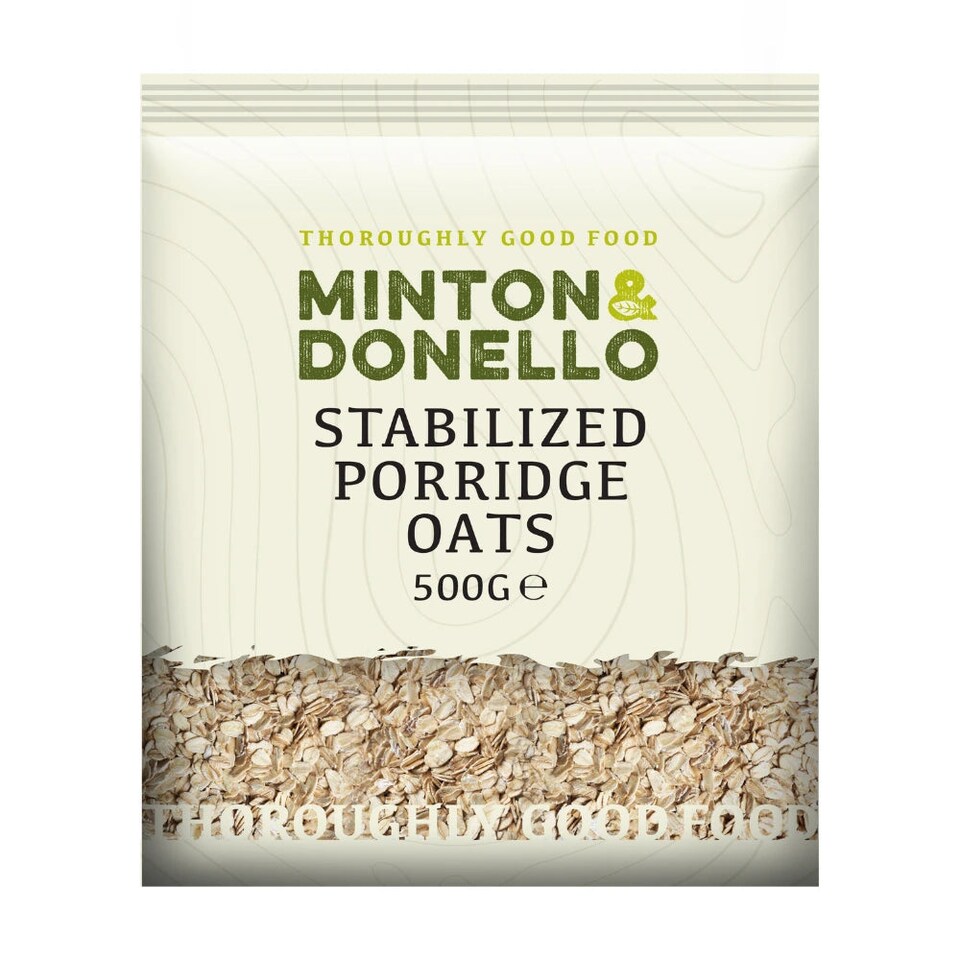 Minton & Donello Stabilised Porridge Oats 6 x 500g | Multi