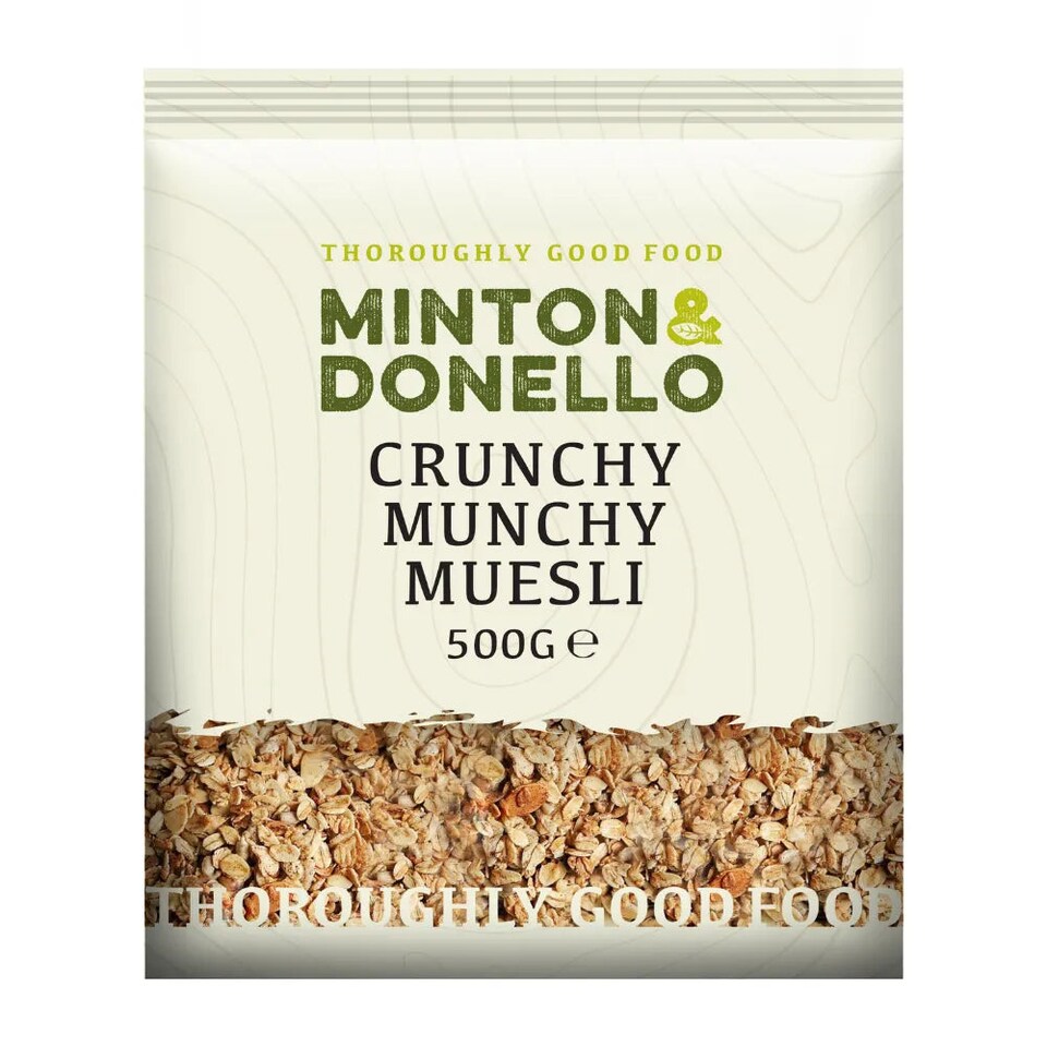 Minton & Donello Crunchy Munchy Muesli 6 x 500g