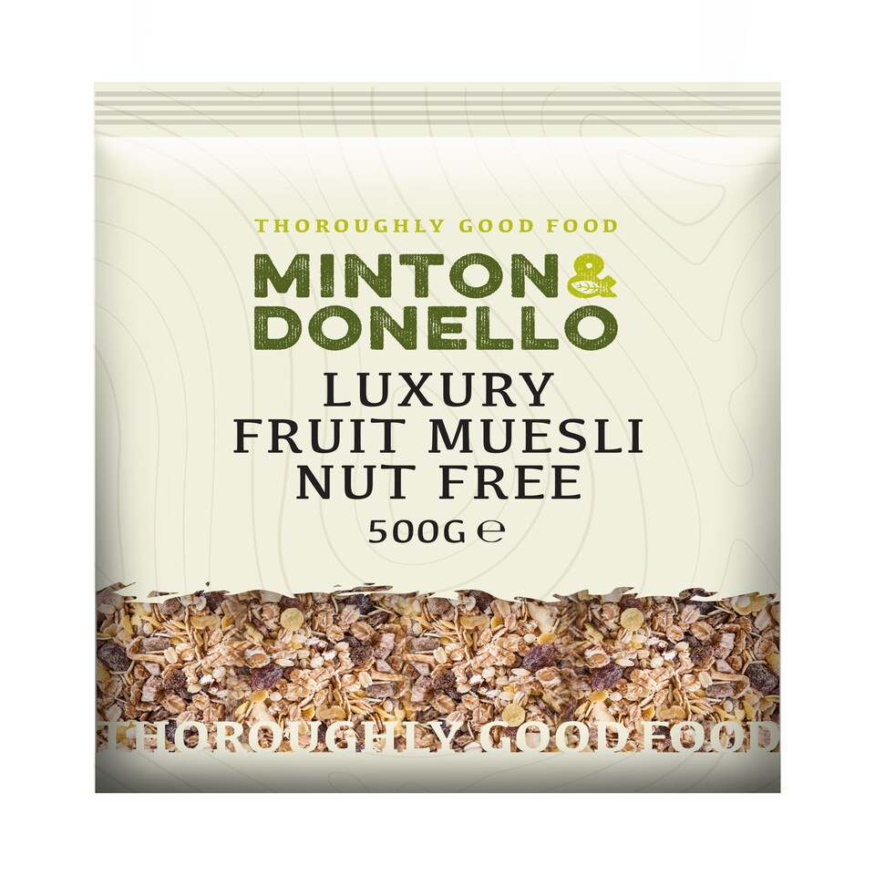 Minton & Donello Luxury Fruit Muesli Nut Free 6 x 500g | Multi