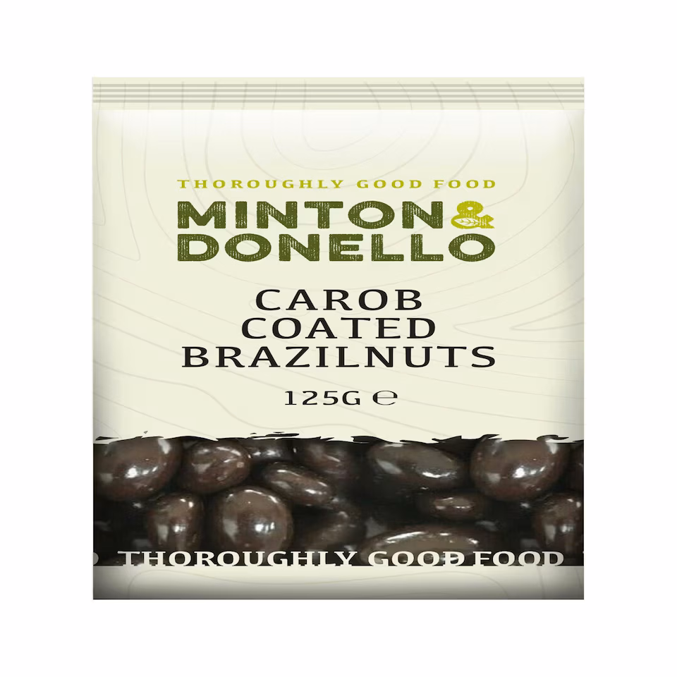 Minton & Donello Carob Coated Brazil Nuts 6 x 125g