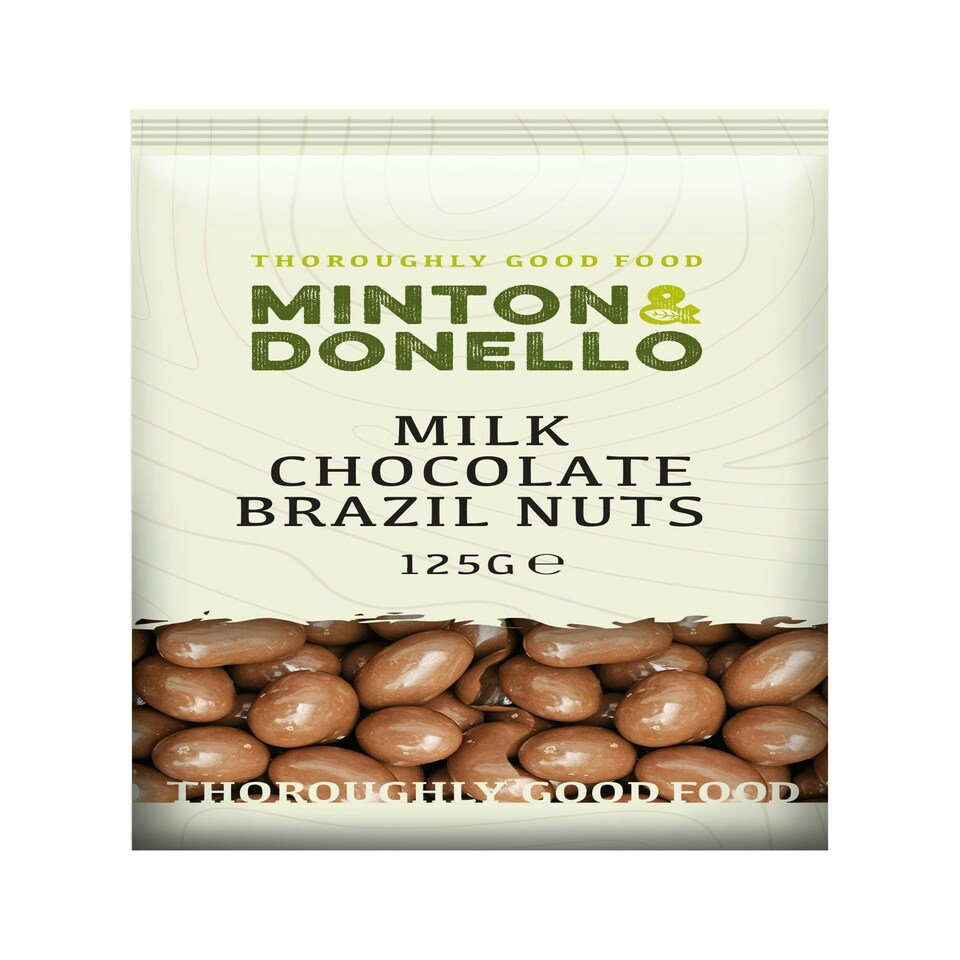 Minton & Donello Milk Chocolate Brazil Nuts 6 x 125g