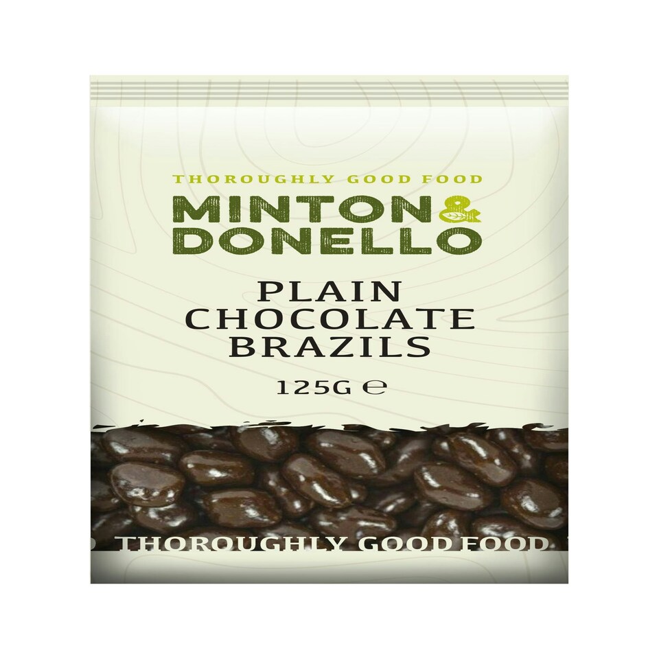 Minton & Donello Plain Chocolate Brazil Nuts 6 x 125g