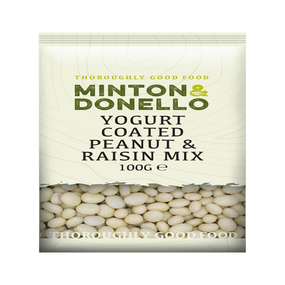Minton & Donello Yoghurt Coated Peanut & Raisin Mix 6 x 100g