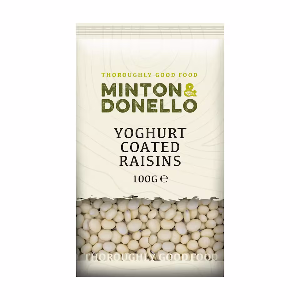 Minton & Donello Yoghurt Coated Raisins 6 x 100g | Multi