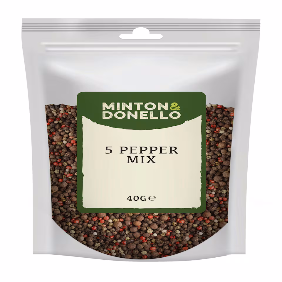Minton & Donello 5 Pepper Mix 10 x 40g