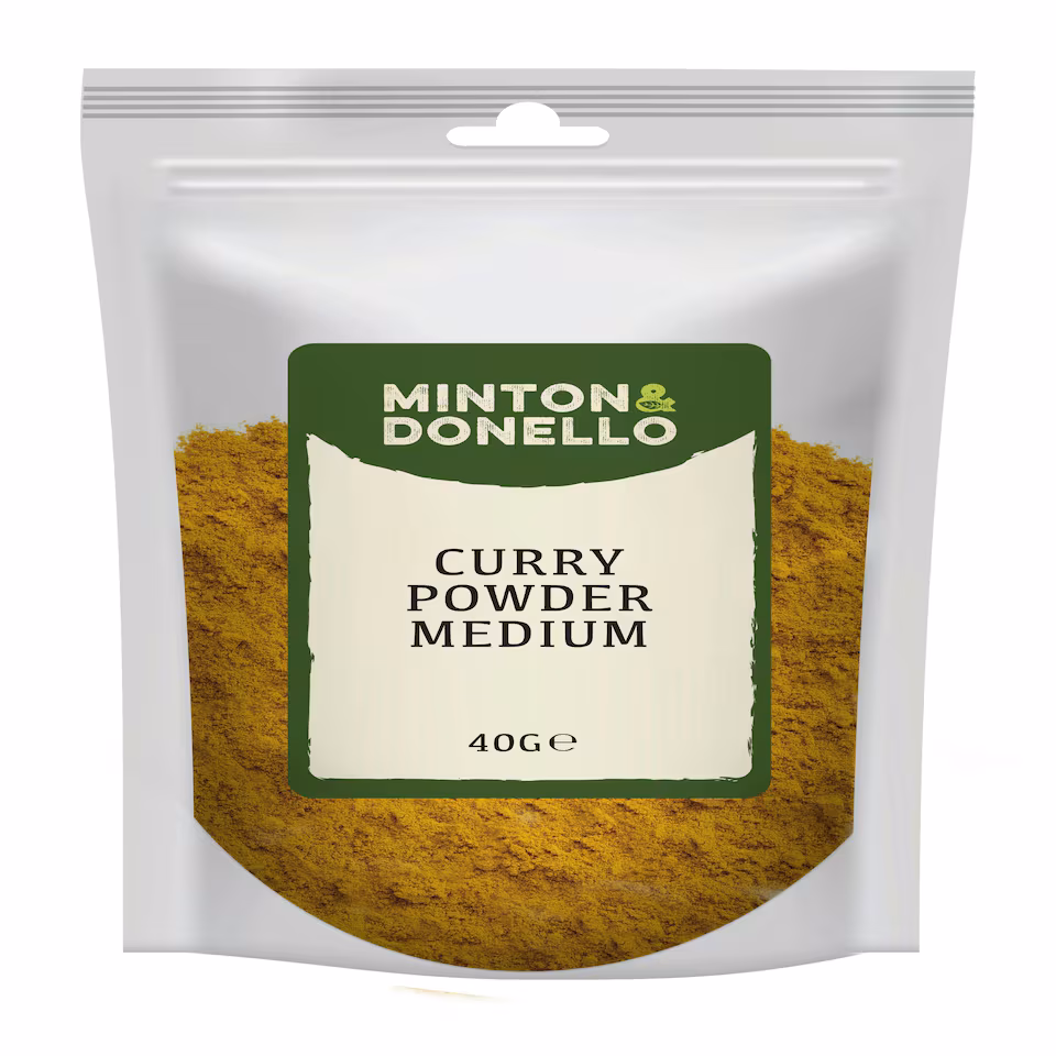 Minton & Donello Medium Curry Powder 10 x 40g