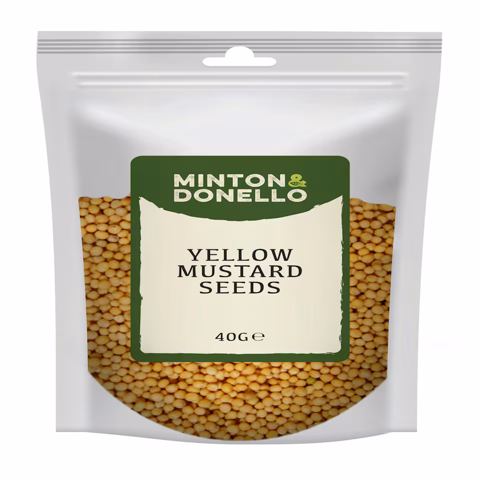 Minton & Donello Yellow Mustard Seeds 10 x 40g