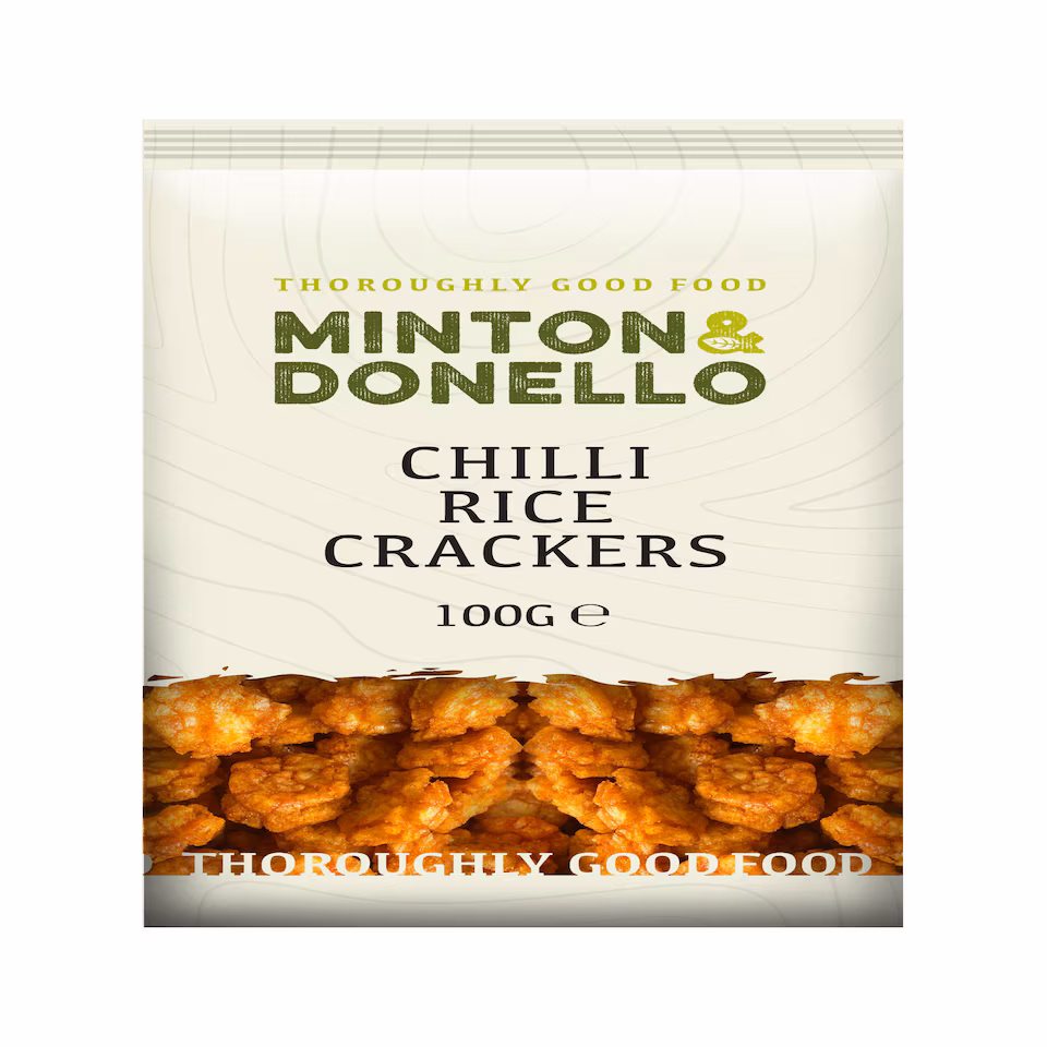 Minton & Donello Chilli Rice Crackers 6 x 100g