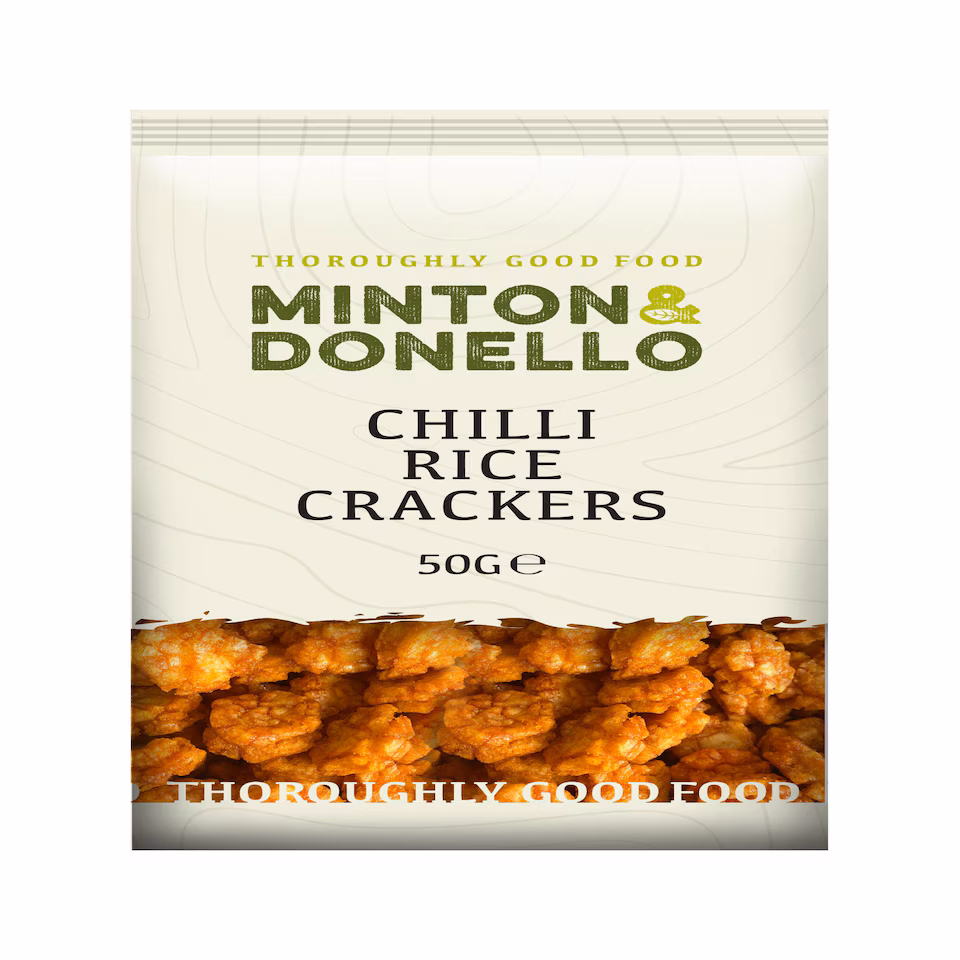 Minton & Donello Chilli Rice Crackers 6 x 50g